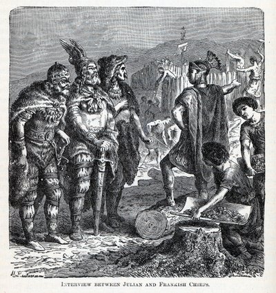 जूलियन और फ्रैन्किश प्रमुखों के बीच साक्षात्कार, 1882 द्वारा थैंक गॉड हेनरिक ल्यूटमैन