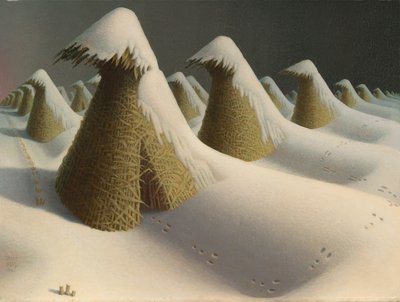 जनवरी, 1940-41 द्वारा Grant Wood