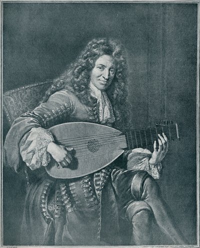 चार्ल्स मॉटन, c1626-1710 फ्रांसीसी साहित्यकार और ल्यूट संगीतकार, 1909 द्वारा जेरार्ड एडेलिनक