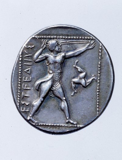 सिक्का स्लिंग शूटर (चांदी) का चित्रण द्वारा Greek