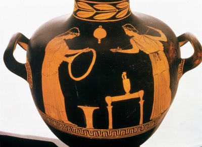 एक अटारी लाल आंकड़ा हाइड्रिया (मिट्टी के बर्तन) से विस्तार द्वारा Greek