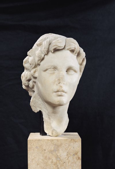सिकंदर महान (356-323 ईसा पूर्व) (संगमरमर) के प्रमुख द्वारा Greek