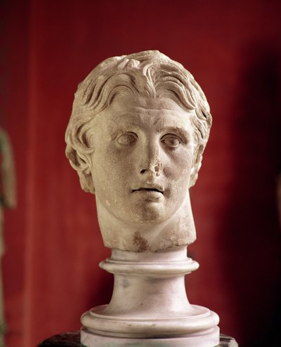 अलेक्जेंडर द ग्रेट के प्रमुख, पेरामगॉन (संगमरमर) में पाए गए द्वारा Greek