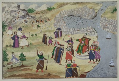 ग्रीक युद्ध की स्वतंत्रता के सचित्र इतिहास से, कॉन्स्टेंटिनोपल के पूर्वानुमानित पतन द्वारा ग्रीक स्कूल