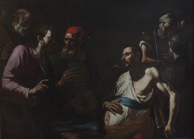 एक आदमी को चंचलता से भर देना, c.1630। द्वारा ग्रेगोरियो प्रीति