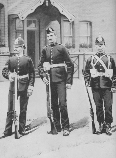 कॉर्पोरल एंड प्राइवेट, द बफ़्स, c1880 द्वारा ग्रेगरी और सह