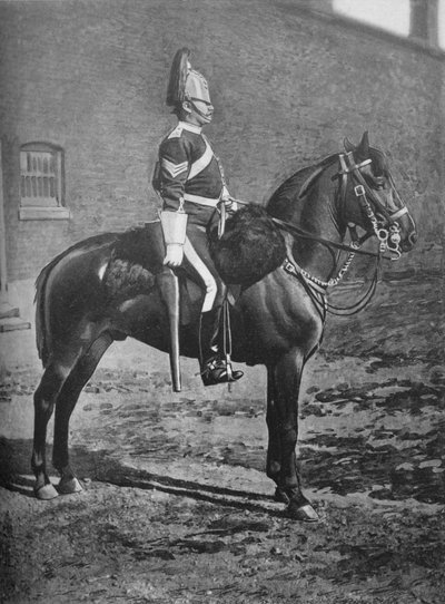 सार्जेंट, द्वितीय ड्रैगून गार्ड्स क्वींस बे, c1880 द्वारा ग्रेगरी और सह