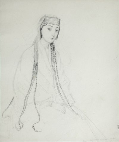 राजकुमारी मारिया माको ओरबेलियानी का चित्र 1818-1849, 1840-1842 द्वारा ग्रिगोरी ग्रिगोरेविच गगारिन