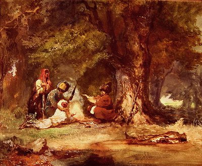 1817-64 के कोकेशियान युद्धों के दौरान रूसी सैनिक (कागज पर जल रंग) द्वारा ग्रिगोरी ग्रिगोरेविच गगारिन