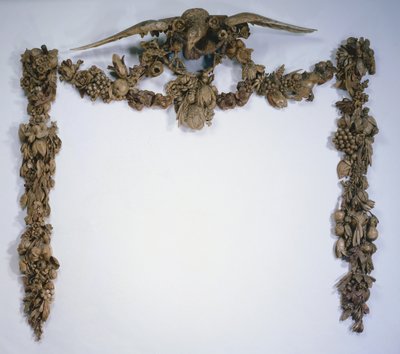 Overmantel सजावट, सी। 1675-1677। द्वारा गिबन्स को पीसना