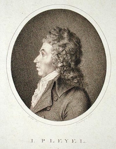 इग्नाज जोसेफ प्लेयल (1757-1831) एफडब्ल्यू नेटलिंग द्वारा उकेरा गया द्वारा गुएरिन (बाद में)