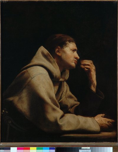 एक फ्रांसिस्कन (कैनवास पर तेल) द्वारा Guido Cagnacci