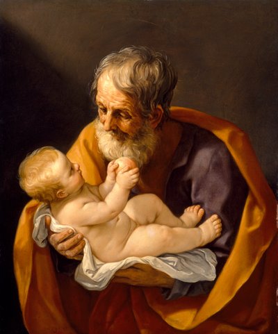 सेंट जोसेफ और क्राइस्ट चाइल्ड, 1634-40 द्वारा Guido Reni
