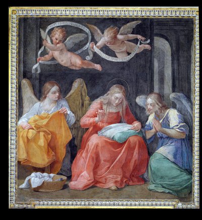 वर्जिन सिलाई, &39;कैपेला dell&39;Annunciata&39; (घोषणा के चैपल) 1610 से द्वारा गुइडो रेनी