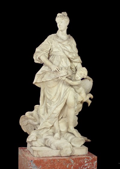 जूनो, 1731 (संगमरमर) के रूप में मैरी लेस्ज़िस्का (1703-68) द्वारा Guillaume I Coustou