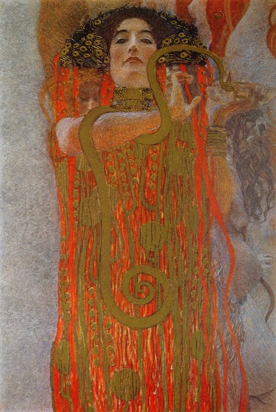 हाइजिया, 1900-7 (चिकित्सा से विस्तार) द्वारा गुस्ताव क्लिम्ट