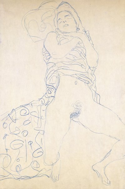 नग्न; हलबकट, 1913 द्वारा गुस्ताव क्लिम्ट