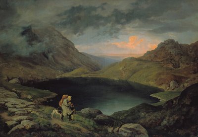रिसेबेजबगे में झील, 1839 द्वारा गुस्ताव कार्ल लुडविग रिक्टर