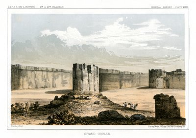 ग्रैंड कौली, वाशिंगटन, यूएसए, 1856 द्वारा गुस्ताव सोहोन