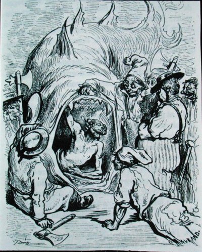 चार्ल्स पेरौल्ट (1628-1703) 1893 (उत्कीर्णन) द्वारा 'मोंटाहाउज़ेन' के लिए चित्रण द्वारा गुस्ताव (बाद में) डोर