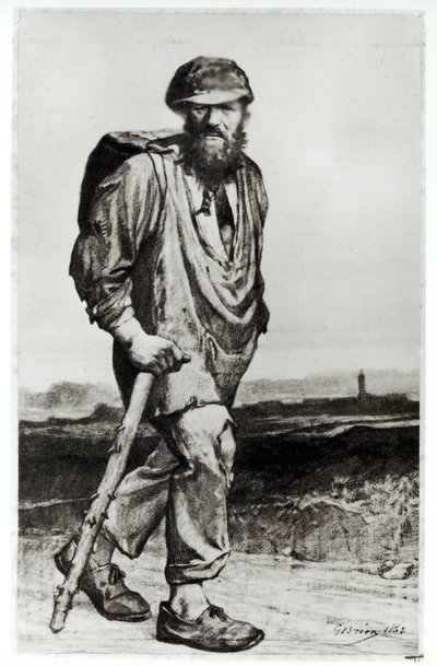 जीन वालजियन, विक्टर ह्यूगो (1802-85) 1862 द्वारा &39;लेस मिसेबल्स&39; का चित्रण द्वारा गुस्ताव ब्रेयन