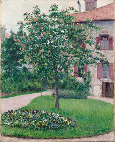 ट्री इन ब्लॉसम, 1882। द्वारा Gustave Caillebotte