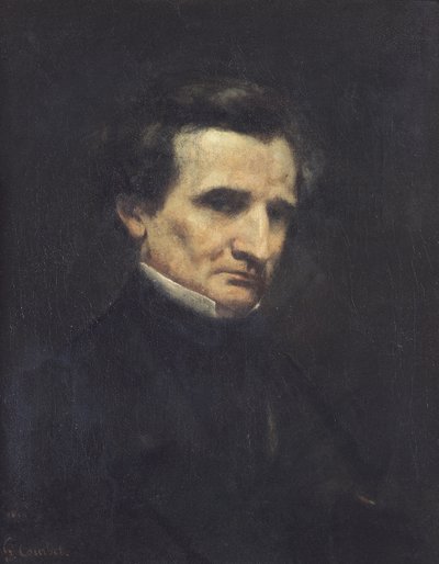 हेक्टर बर्लिओज़ (1803-69) 1850 द्वारा Gustave Courbet