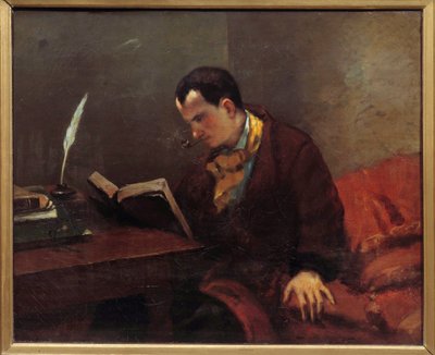 कवि चार्ल्स बौडेलेयर का पोर्ट्रेट (1821-1867) गुस्ताव कोर्टबेट द्वारा पेंटिंग (1819-1877) 1847 मोंटपेलियर म्यूसी फैबरे द्वारा गस्टवे कौरबेट