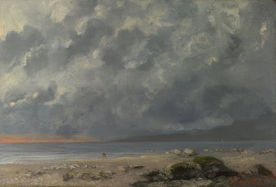 Strandszene। 1874 द्वारा गस्टवे कौरबेट