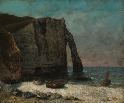 1872 के बाद attretat पर चट्टान। द्वारा गस्टवे कौरबेट