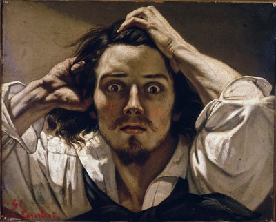 हताश आदमी (सेल्फ पोर्ट्रेट) द्वारा Gustave Courbet
