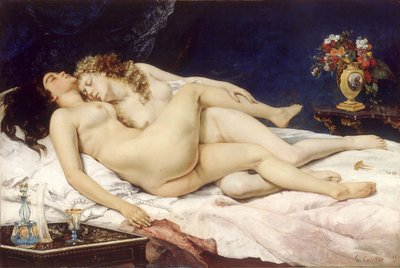 द स्लीपर्स स्लीप द्वारा Gustave Courbet
