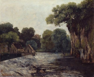 द वियर एट मिल, 1866 द्वारा गस्टवे कौरबेट