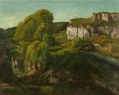 लू की घाटी, ओर्नांस के पास, c.1860 (कैनवास पर तेल) द्वारा गस्टवे कौरबेट