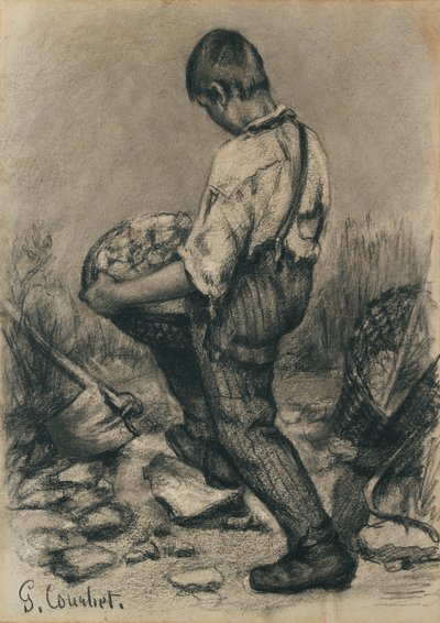 यंग स्टोन ब्रेकर, c1864-1865 द्वारा गस्टवे कौरबेट