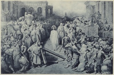 प्रेटोरियम छोड़ने वाले मसीह (लिथो) द्वारा गुस्ताव डोर