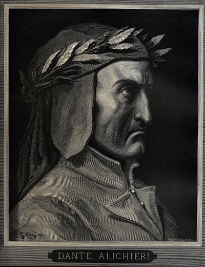 दांते अलिघिएरी 1265-1321, 1860 द्वारा गुस्ताव डोर