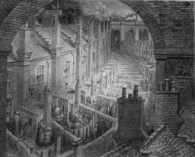 लंदन के पिछले पाठ्यक्रम - गुस्ताव डोरे द्वारा "लंदन" में द्वारा Gustave Dore
