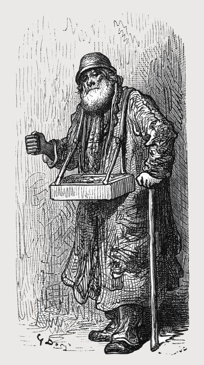 द मैच सेलर, 1872। द्वारा गुस्ताव डोर