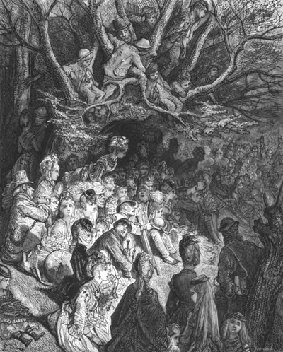 द रिवर बैंक - अंडर द ट्रीज़, 1872। द्वारा गुस्ताव डोर