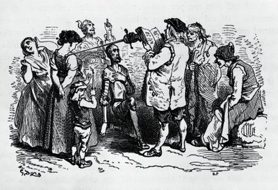 डॉन क्विक्सोट का इंडक्शन, गुस्ताव डोर द्वारा सचित्र' (1832-1883) डॉन क्विक्सोट के लिए मिगुएल डे सर्वेंट्स सावेद्रा (1547-1616) द्वारा द्वारा गुस्ताव डोर