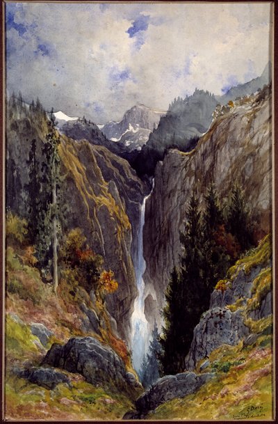 लिस की घाटी में नरक छिद्र का झरना। गुस्ताव डोरे की पेंटिंग (1832-1883) द्वारा गुस्ताव डोर