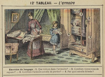 L'armoire (रंग लिथो) द्वारा गुस्तावे फ्राईपोंट