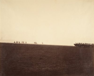 [कैवलरी युद्धाभ्यास, कैंप डे चालोंस], 1857। द्वारा गुस्ताव लेग्रे