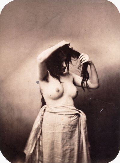 स्थायी महिला नग्न, c.1855 द्वारा Gustave Le Gray