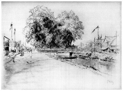 नहर एक ट्रॉयज़, c1880-1930 1924 द्वारा गुस्ताव लेहेत्रे