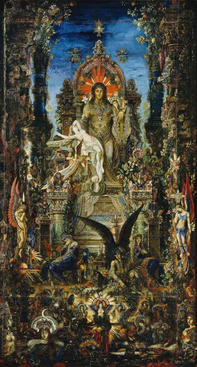 बृहस्पति और सेमेले, 1894-95 द्वारा Gustave Moreau