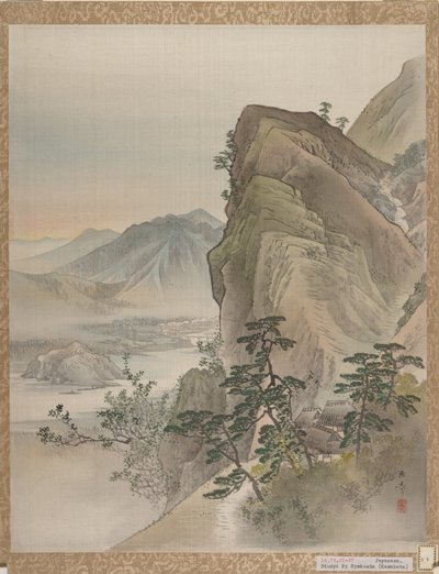 लैंडस्केप, 1800। द्वारा ग्योकुशो कबाबता
