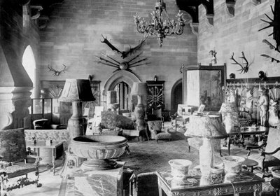 द ग्रेट हॉल, वारविक कैसल, 1924-1926। द्वारा एच एन किंग