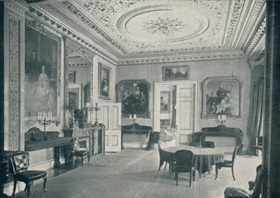 ओसबोर्न हाउस में क्वींस डाइनिंग रूम, c1899, 1901 द्वारा एच एन किंग